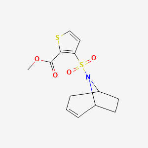 methyl 3-((1R,5S)-8-azabicyclo[3.2.1]oct-2-en-8-ylsulfonyl)thiophene-2-carboxylate