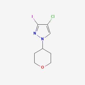 4-Chloro-3-iodo-1-(oxan-4-yl)pyrazole