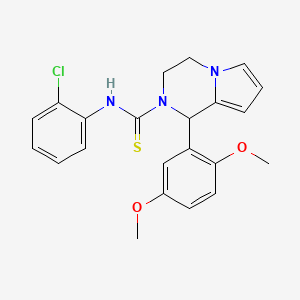 N-(2-chlorophenyl)-1-(2,5-dimethoxyphenyl)-3,4-dihydro-1H-pyrrolo[1,2-a]pyrazine-2-carbothioamide