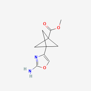 Methyl 3-(2-amino-1,3-oxazol-4-yl)bicyclo[1.1.1]pentane-1-carboxylate