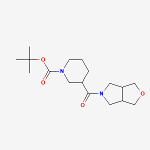 molecular formula C17H28N2O4 B2511777 tert-butyl 3-{hexahydro-1H-furo[3,4-c]pyrrole-5-carbonyl}piperidine-1-carboxylate CAS No. 2380187-52-8