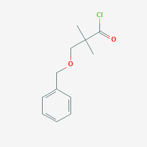 molecular formula C12H15ClO2 B2511790 3-Benzyloxy-2,2-dimethylpropionyl chloride CAS No. 36881-15-9