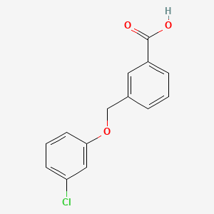 molecular formula C14H11ClO3 B2511802 3-[(3-Chlorophenoxy)methyl]benzoic acid CAS No. 360778-44-5
