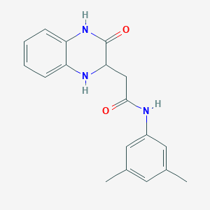 N-(3,5-dimethylphenyl)-2-(3-oxo-1,2,3,4-tetrahydroquinoxalin-2-yl)acetamide