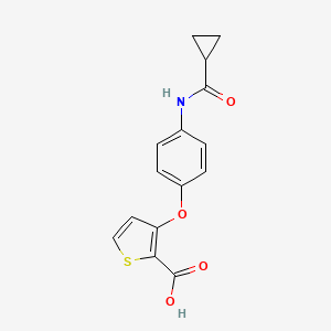 3-{4-[(Cyclopropylcarbonyl)amino]phenoxy}-2-thiophenecarboxylic acid