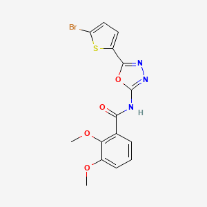 N-(5-(5-bromothiophen-2-yl)-1,3,4-oxadiazol-2-yl)-2,3-dimethoxybenzamide
