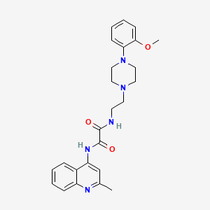 N1-(2-(4-(2-methoxyphenyl)piperazin-1-yl)ethyl)-N2-(2-methylquinolin-4-yl)oxalamide