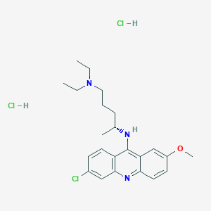 molecular formula C23H32Cl3N3O B2511891 l-Atabrine dihydrochloride 