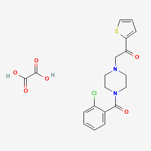 2-(4-(2-Chlorobenzoyl)piperazin-1-yl)-1-(thiophen-2-yl)ethanone oxalate