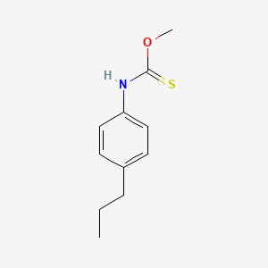 molecular formula C11H15NOS B2511896 O-methyl N-(4-propylphenyl)carbamothioate CAS No. 883025-06-7