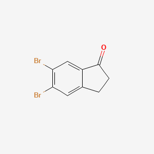 molecular formula C9H6Br2O B2511914 5,6-Dibromo-2,3-dihydro-1H-inden-1-one CAS No. 1289167-38-9