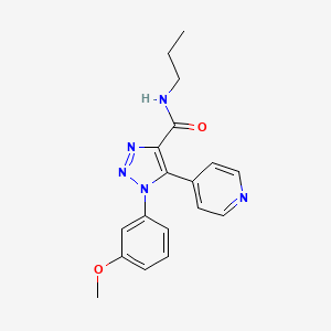1-(3-methoxyphenyl)-N-propyl-5-(pyridin-4-yl)-1H-1,2,3-triazole-4-carboxamide