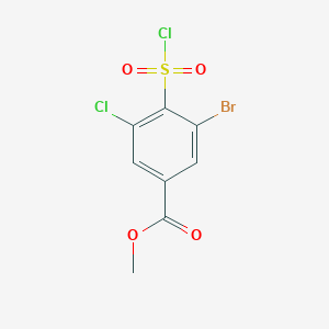Methyl 3-bromo-5-chloro-4-chlorosulfonylbenzoate
