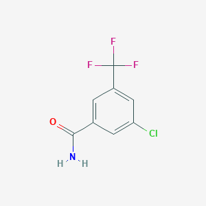 molecular formula C8H5ClF3NO B2511927 3-Chloro-5-(trifluoromethyl)benzamide CAS No. 886497-03-6