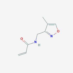 molecular formula C8H10N2O2 B2511931 N-[(4-Methyl-1,2-oxazol-3-yl)methyl]prop-2-enamide CAS No. 2158778-51-7