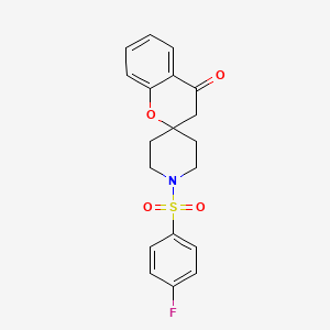 1'-((4-Fluorophenyl)sulfonyl)spiro[chroman-2,4'-piperidin]-4-one