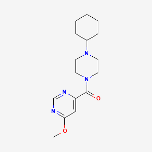 (4-Cyclohexylpiperazin-1-yl)(6-methoxypyrimidin-4-yl)methanone