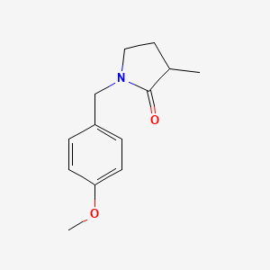 1-[(4-Methoxyphenyl)methyl]-3-methylpyrrolidin-2-one