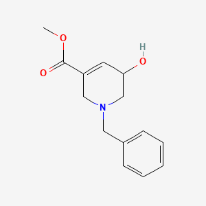molecular formula C14H17NO3 B2511949 Methyl 1-benzyl-5-hydroxy-1,2,5,6-tetrahydropyridine-3-carboxylate CAS No. 1452109-40-8