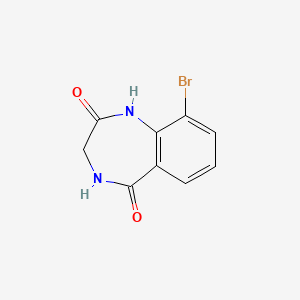 molecular formula C9H7BrN2O2 B2511959 9-bromo-2,3,4,5-tetrahydro-1H-1,4-benzodiazepine-2,5-dione CAS No. 1423723-24-3