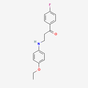 molecular formula C17H18FNO2 B2511961 3-(4-Ethoxyanilino)-1-(4-fluorophenyl)-1-propanone CAS No. 883793-39-3
