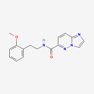 N-[2-(2-methoxyphenyl)ethyl]imidazo[1,2-b]pyridazine-6-carboxamide