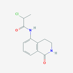 2-Chloro-N-(1-oxo-3,4-dihydro-2H-isoquinolin-5-yl)propanamide