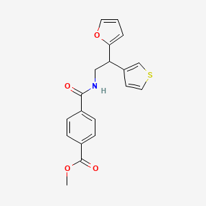 molecular formula C19H17NO4S B2511969 Methyl 4-{[2-(furan-2-yl)-2-(thiophen-3-yl)ethyl]carbamoyl}benzoate CAS No. 2097868-69-2