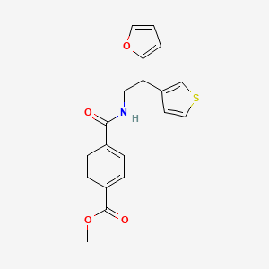 Methyl 4-{[2-(furan-2-yl)-2-(thiophen-3-yl)ethyl]carbamoyl}benzoate