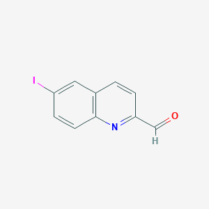 molecular formula C10H6INO B2511997 6-Iodoquinoline-2-carbaldehyde CAS No. 904885-95-6