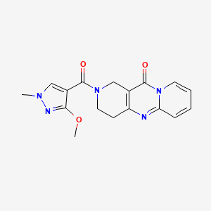2-(3-methoxy-1-methyl-1H-pyrazole-4-carbonyl)-3,4-dihydro-1H-dipyrido[1,2-a:4',3'-d]pyrimidin-11(2H)-one