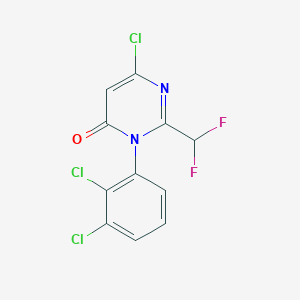 6-Chloro-3-(2,3-dichlorophenyl)-2-(difluoromethyl)pyrimidin-4-one