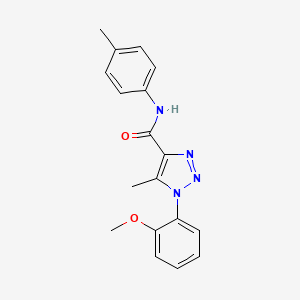 1-(2-methoxyphenyl)-5-methyl-N-(4-methylphenyl)-1H-1,2,3-triazole-4-carboxamide