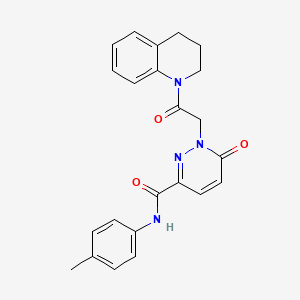 1-(2-(3,4-dihydroquinolin-1(2H)-yl)-2-oxoethyl)-6-oxo-N-(p-tolyl)-1,6-dihydropyridazine-3-carboxamide