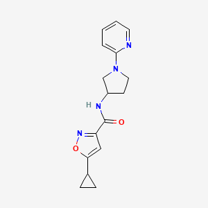 5-cyclopropyl-N-(1-(pyridin-2-yl)pyrrolidin-3-yl)isoxazole-3-carboxamide