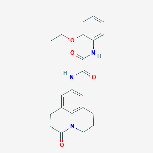 N1-(2-ethoxyphenyl)-N2-(3-oxo-1,2,3,5,6,7-hexahydropyrido[3,2,1-ij]quinolin-9-yl)oxalamide