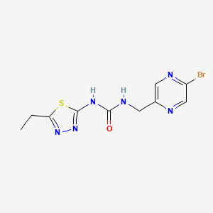 1-[(5-Bromopyrazin-2-yl)methyl]-3-(5-ethyl-1,3,4-thiadiazol-2-yl)urea