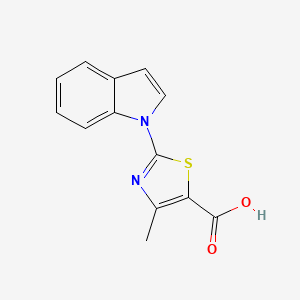 2-(1H-indol-1-yl)-4-methyl-1,3-thiazole-5-carboxylic acid