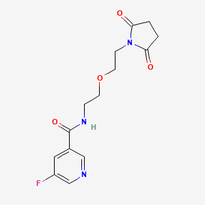 N-(2-(2-(2,5-dioxopyrrolidin-1-yl)ethoxy)ethyl)-5-fluoronicotinamide