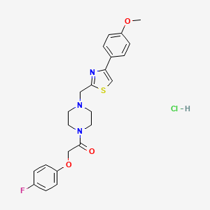 2-(4-Fluorophenoxy)-1-(4-((4-(4-methoxyphenyl)thiazol-2-yl)methyl)piperazin-1-yl)ethanone hydrochloride