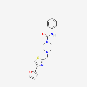 N-(4-(tert-butyl)phenyl)-4-((4-(furan-2-yl)thiazol-2-yl)methyl)piperazine-1-carboxamide