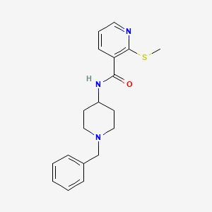 N-(1-benzylpiperidin-4-yl)-2-(methylsulfanyl)pyridine-3-carboxamide