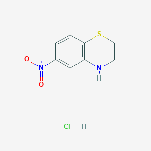 6-Nitro-3,4-dihydro-2H-1,4-benzothiazine;hydrochloride