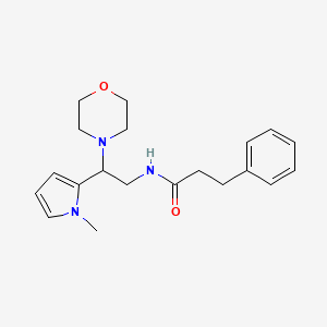 N-(2-(1-methyl-1H-pyrrol-2-yl)-2-morpholinoethyl)-3-phenylpropanamide