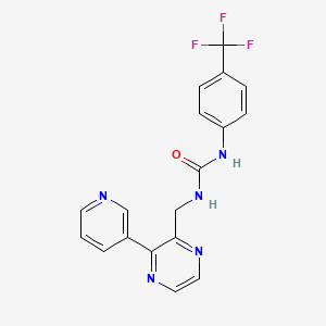 1-((3-(Pyridin-3-yl)pyrazin-2-yl)methyl)-3-(4-(trifluoromethyl)phenyl)urea