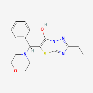 2-Ethyl-5-(morpholino(phenyl)methyl)thiazolo[3,2-b][1,2,4]triazol-6-ol