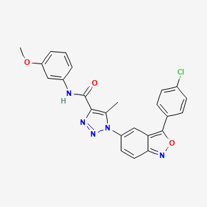 1-(3-(4-chlorophenyl)benzo[c]isoxazol-5-yl)-N-(3-methoxyphenyl)-5-methyl-1H-1,2,3-triazole-4-carboxamide