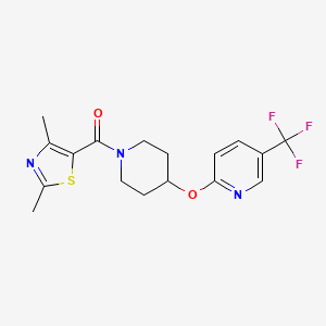 (2,4-Dimethylthiazol-5-yl)(4-((5-(trifluoromethyl)pyridin-2-yl)oxy)piperidin-1-yl)methanone