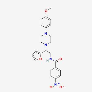 N-[2-(furan-2-yl)-2-[4-(4-methoxyphenyl)piperazin-1-yl]ethyl]-4-nitrobenzamide