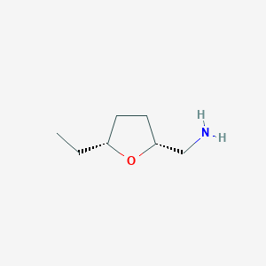 molecular formula C7H15NO B2512113 [(2R,5R)-5-Ethyloxolan-2-yl]methanamine CAS No. 2445749-94-8